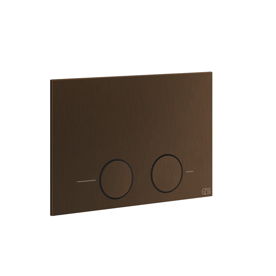 Gessi316 Toilet Flush Plate - 54617 Bathroom Accessories GESSI Dark Bronze