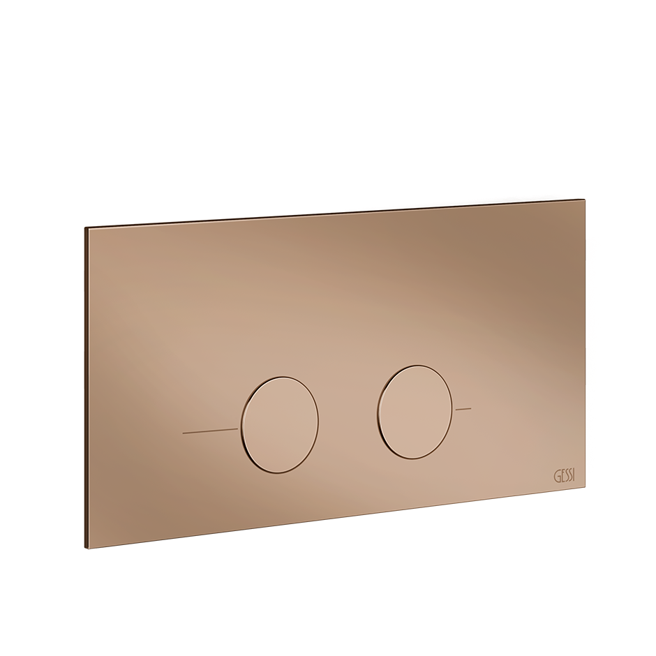 Gessi316 Toilet Flush Plate - 54621 Bathroom Accessories GESSI Copper PVD