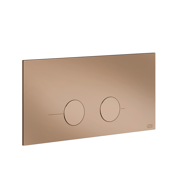 Gessi316 Toilet Flush Plate - 54621 Bathroom Accessories GESSI Copper PVD