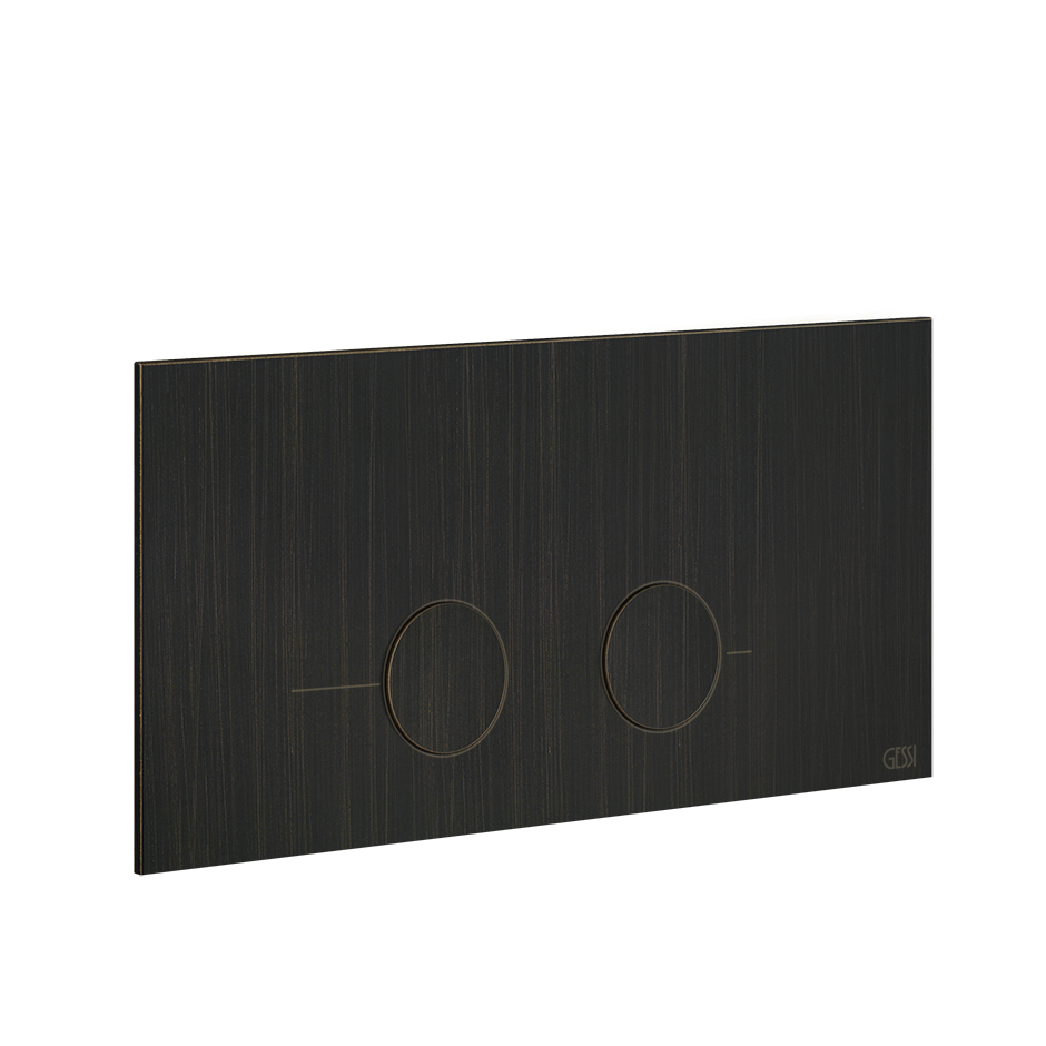 Gessi316 Toilet Flush Plate - 54621 Bathroom Accessories GESSI Aged Bronze
