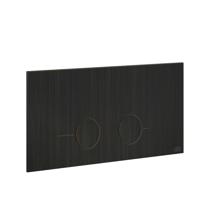 Gessi316 Toilet Flush Plate - 54621 Bathroom Accessories GESSI Aged Bronze
