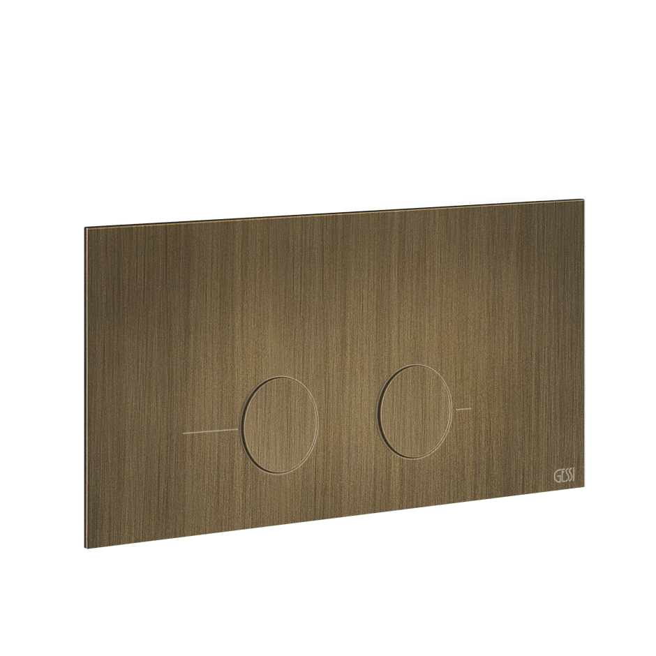 Gessi316 Toilet Flush Plate - 54621 Bathroom Accessories GESSI Antique Brass