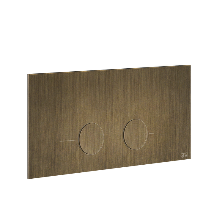 Gessi316 Toilet Flush Plate - 54621 Bathroom Accessories GESSI Antique Brass