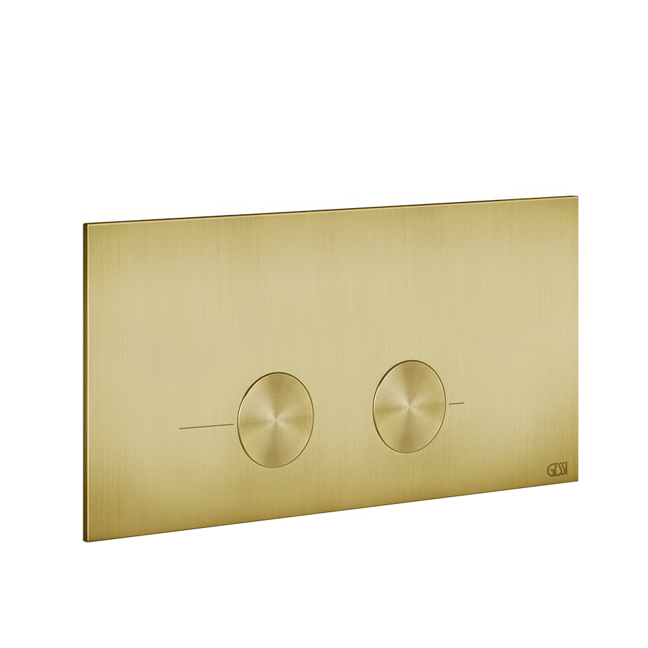 Gessi316 Toilet Flush Plate - 54621 Bathroom Accessories GESSI Gold Brushed PVD