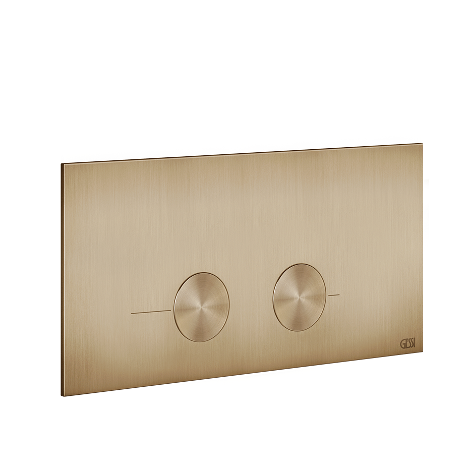 Gessi316 Toilet Flush Plate - 54621 Bathroom Accessories GESSI Warm Bronze Brushed PVD