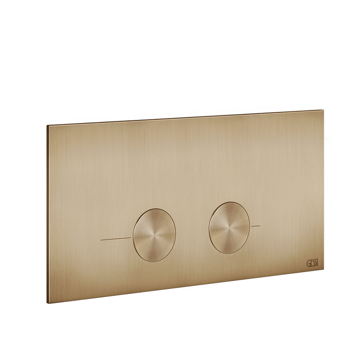 Gessi316 Toilet Flush Plate - 54621 Bathroom Accessories GESSI Warm Bronze Brushed PVD