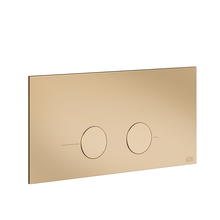 Gessi316 Toilet Flush Plate - 54621 Bathroom Accessories GESSI Warm Bronze PVD