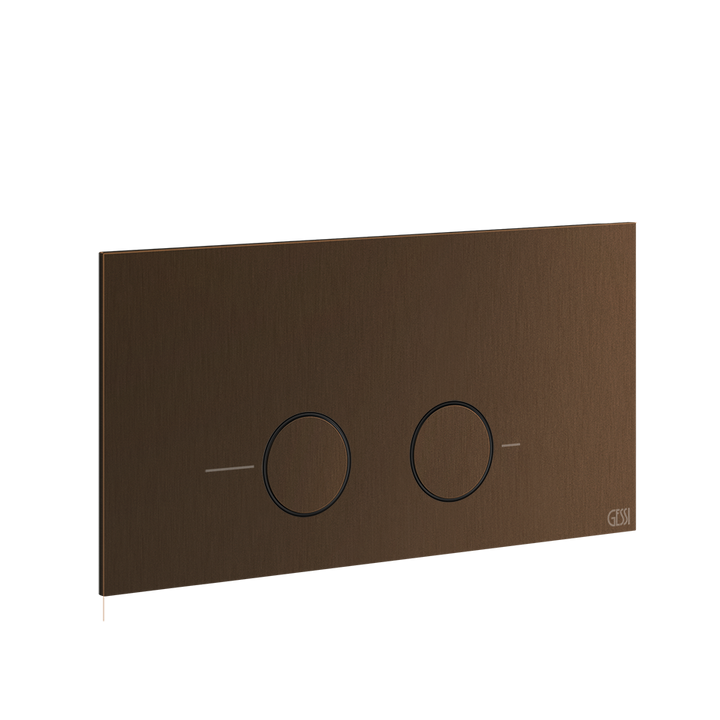 Gessi316 Toilet Flush Plate - 54621 Bathroom Accessories GESSI Dark Bronze