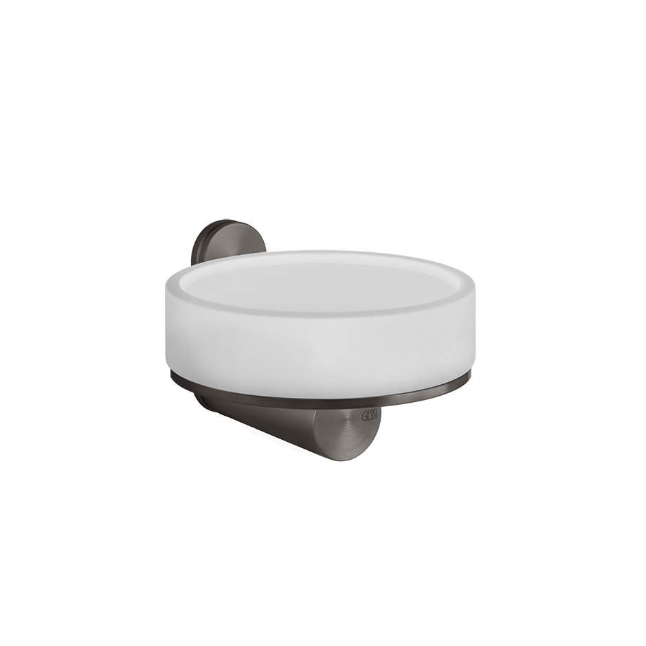 Gessi316 Soap Holder - 54701 Bathroom Accessories GESSI Black Metal Brushed PVD