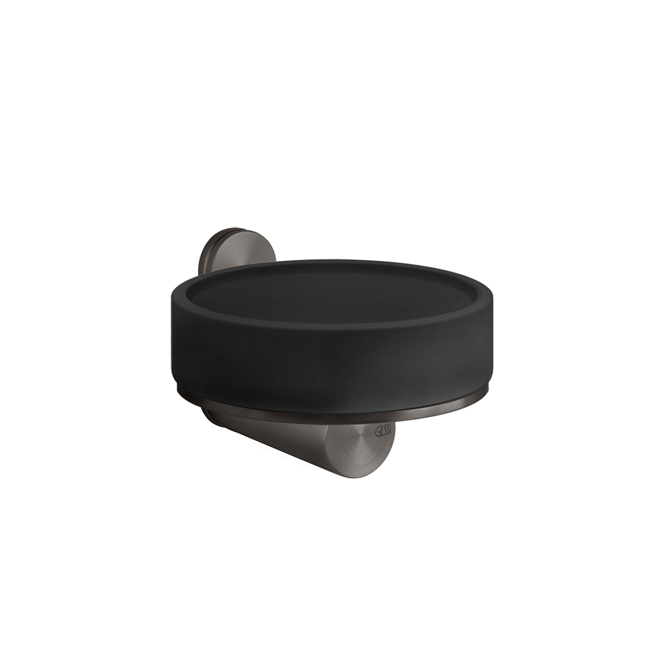 Gessi316 Soap Holder - 54702 Bathroom Accessories GESSI Black Metal Brushed PVD