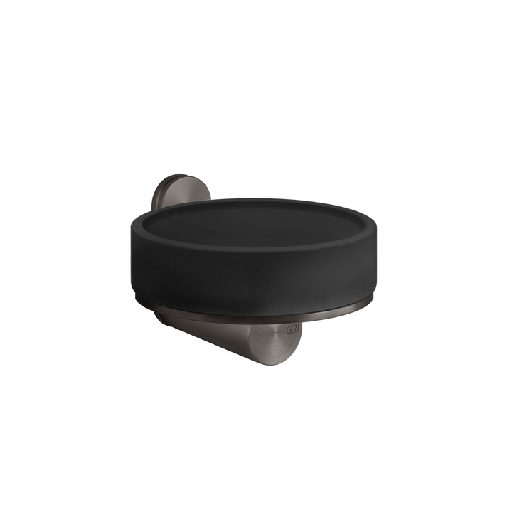 Gessi316 Soap Holder - 54702 Bathroom Accessories GESSI Black Metal Brushed PVD