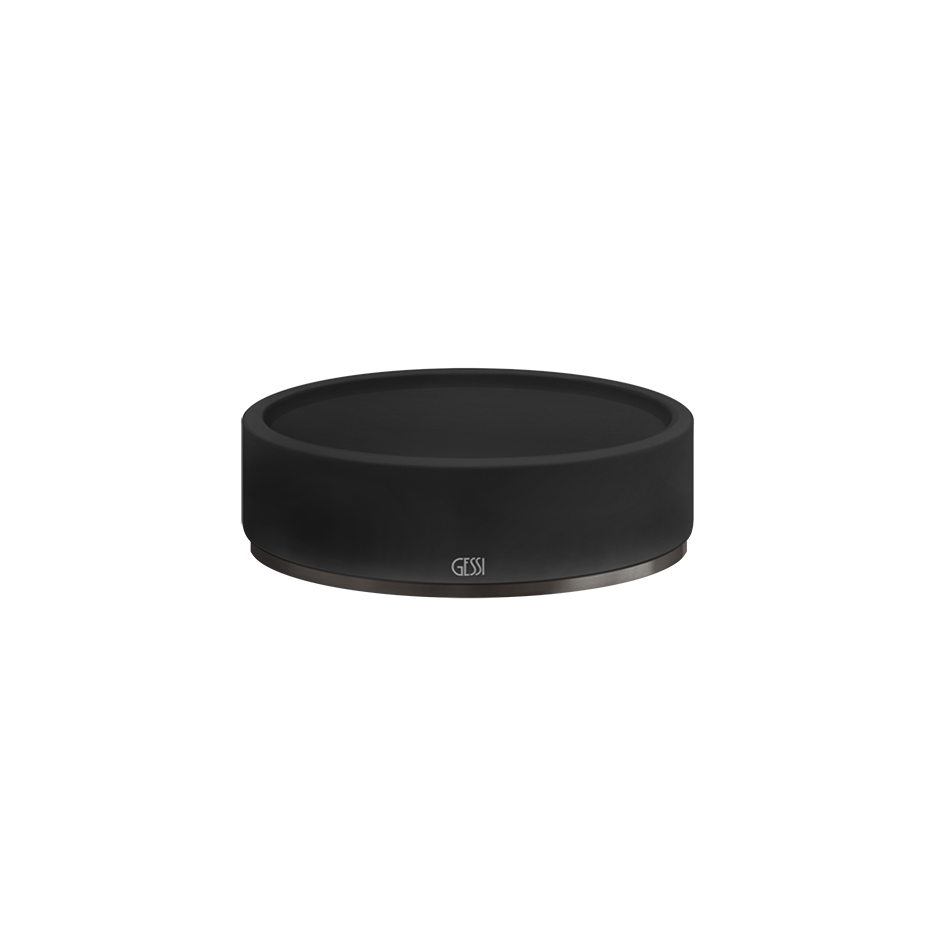 GESSI 316 Soap Dish Bathroom Accessories GESSI Black Metal Brushed PVD