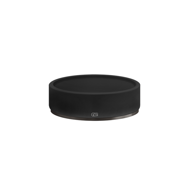 GESSI 316 Soap Dish Bathroom Accessories GESSI Black Metal Brushed PVD