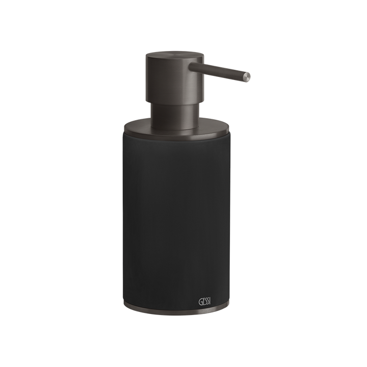 GESSI 316 Liquid Soap Dispenser Bathroom Accessories GESSI Black Metal Brushed PVD