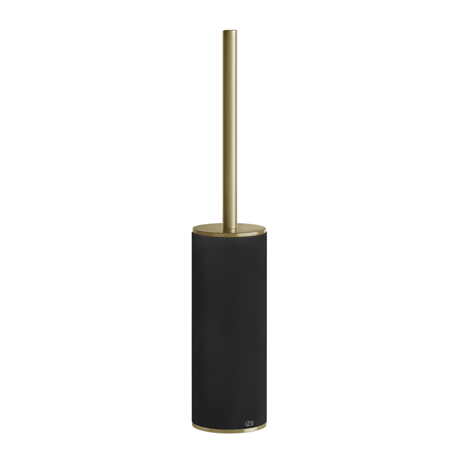 GESSI316 Toilet Brush Holder - 54744 Bathroom Accessories GESSI Brass Brushed PVD