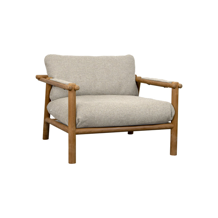 Sticks Outdoor Lounge Chair Outdoor Chairs Cane-line Desert Sand Cane-Line Rise Teak