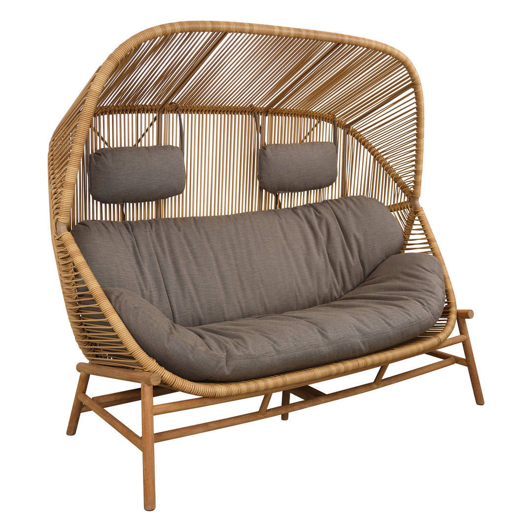 Hive Outdoor 2-Seater Sofa with Teak Base Outdoor Sofas Cane-line