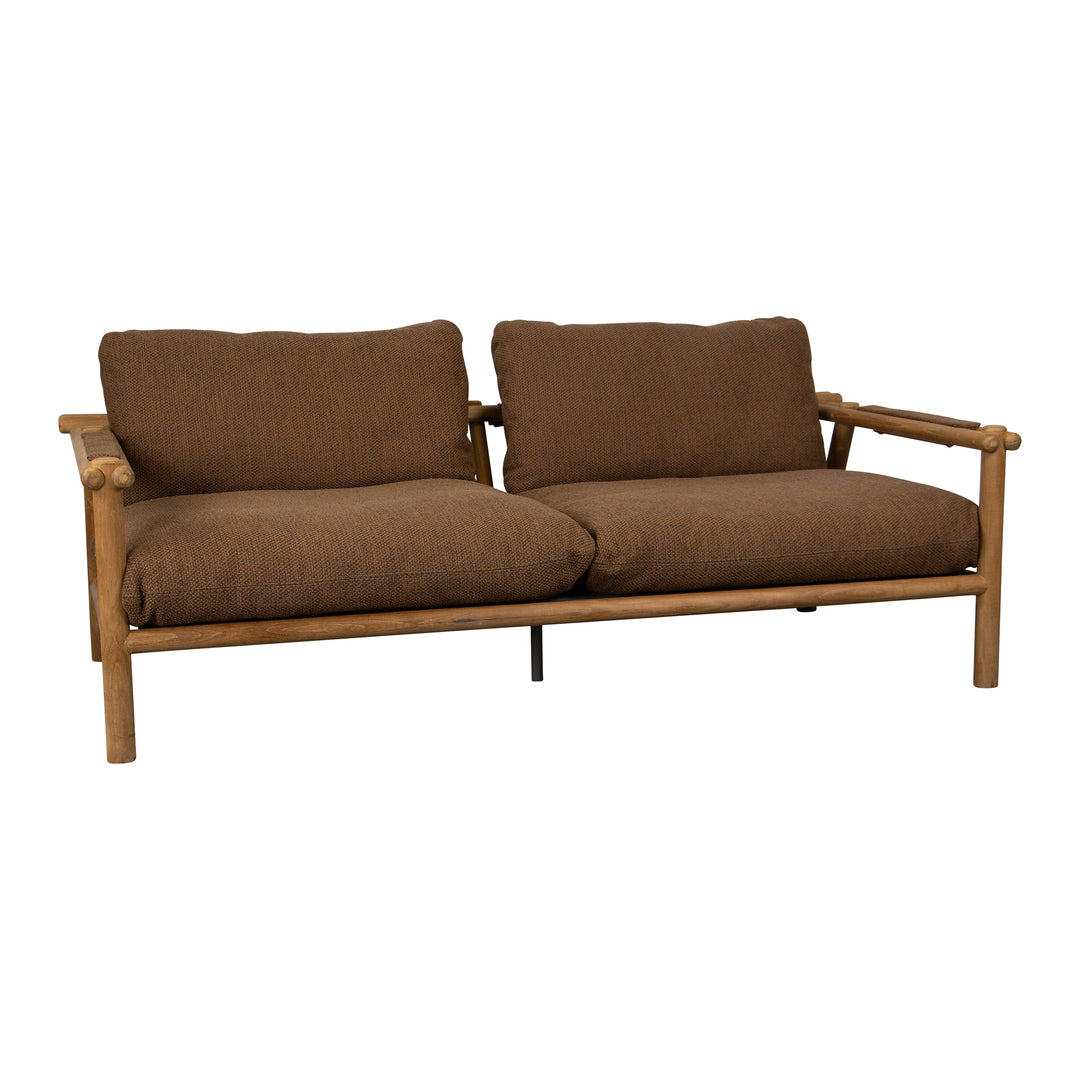 Sticks Outdoor 2-Seater Sofa Outdoor Sofas Cane-line Umber Brown Cane-Line Rise Teak