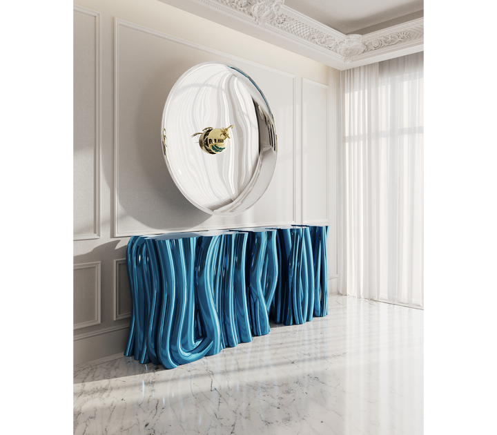 monochrome blue sideboard Consoles Boca Do Lobo