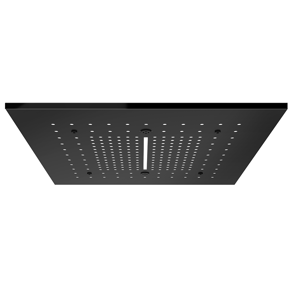 Trim for Ceiling Mount Shower System Showers GESSI Black Metal PVD