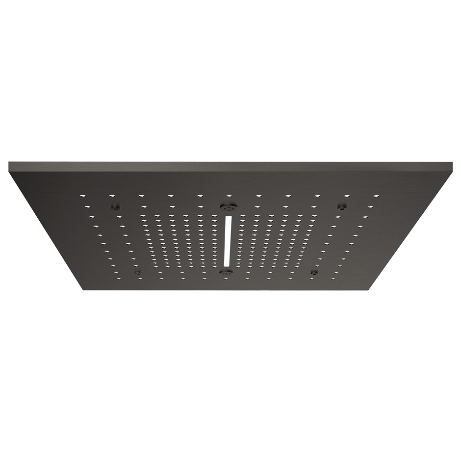 Trim for Ceiling Mount Shower System Showers GESSI Black Metal Brushed PVD