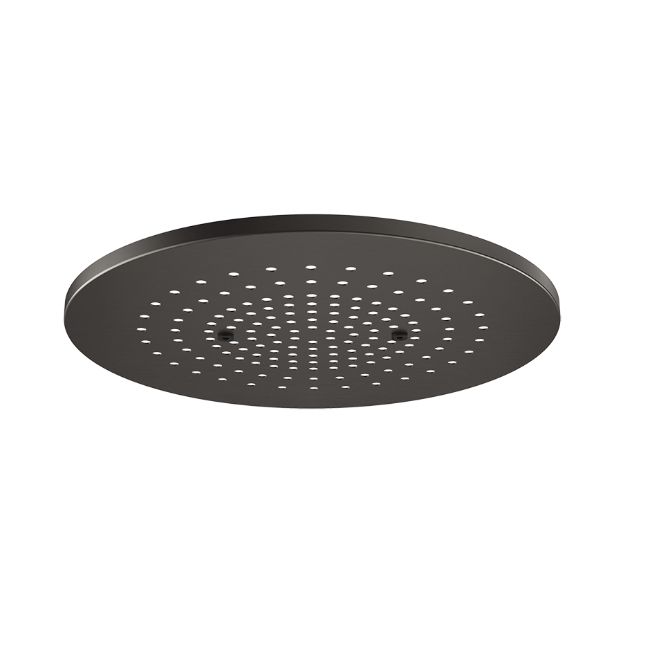 Trim for Ceiling Mount Shower System Showers GESSI Black Metal Brushed PVD