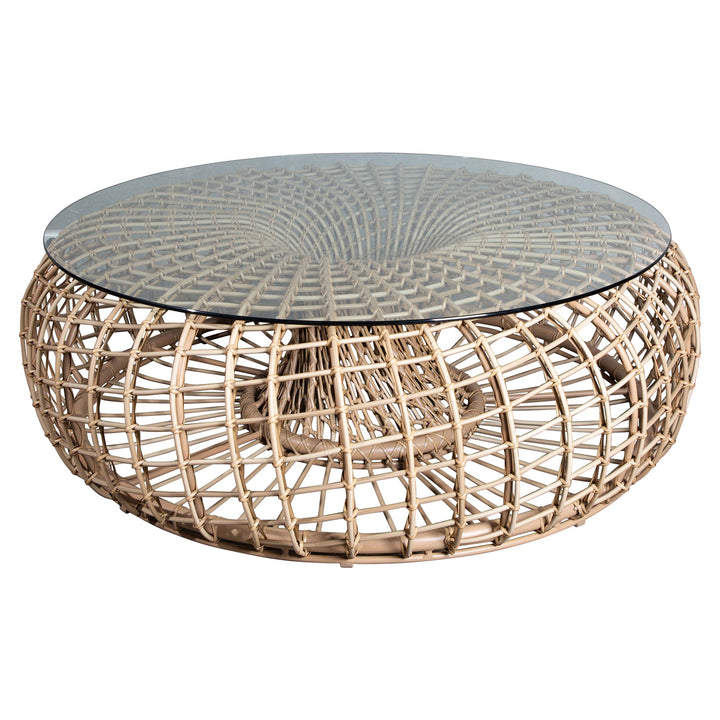 Nest Outdoor Footstool Outdoor Ottomans Cane-line Natural Large: 51.2 in diameter Footstool Only