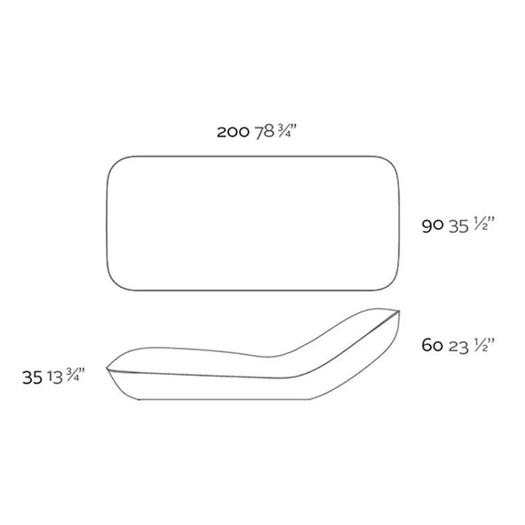 Pillow Sun Chaise Outdoor Vondom