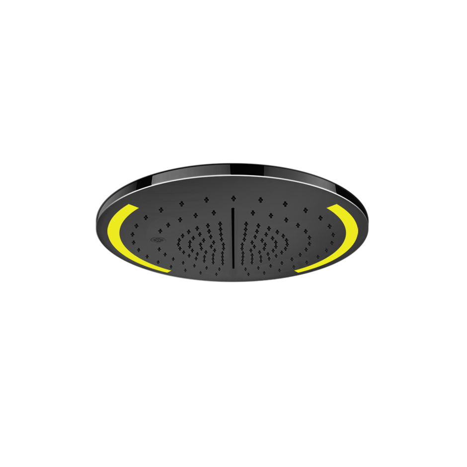 Trim for Ceiling Mount Shower System - 57873 Showers GESSI Black Metal PVD