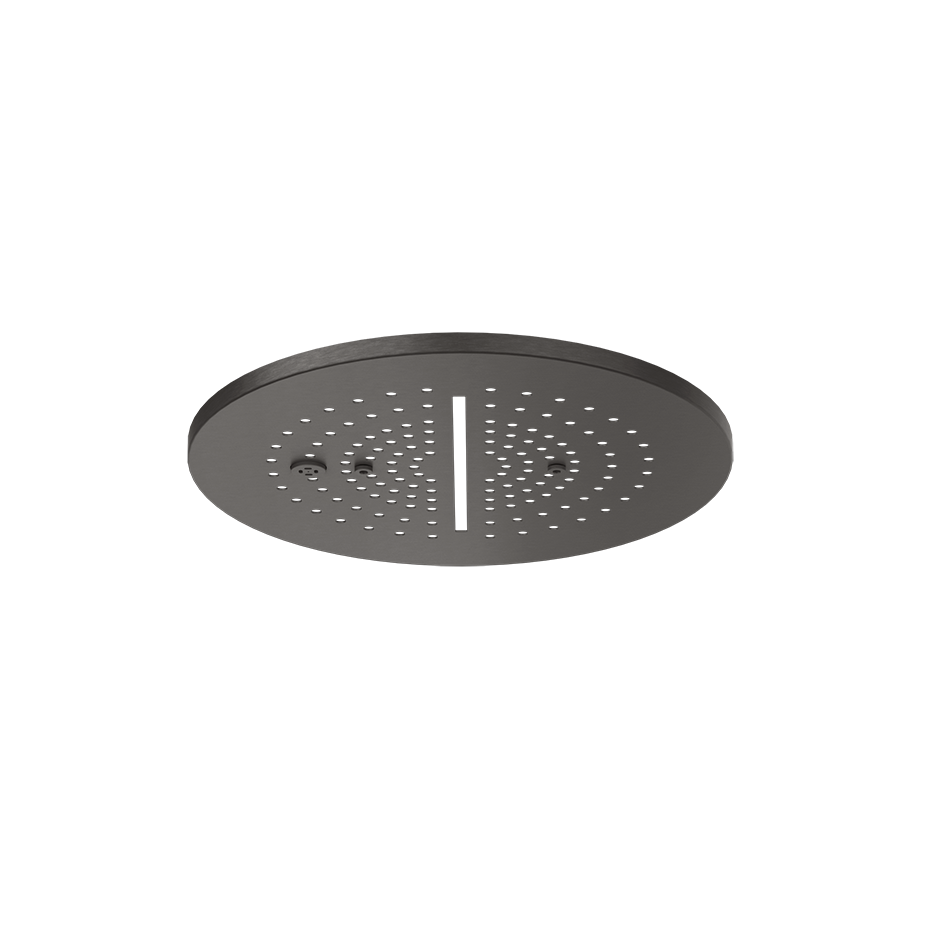 Trim for Ceiling Mount Shower System - 57873 Showers GESSI Black Metal Brushed PVD
