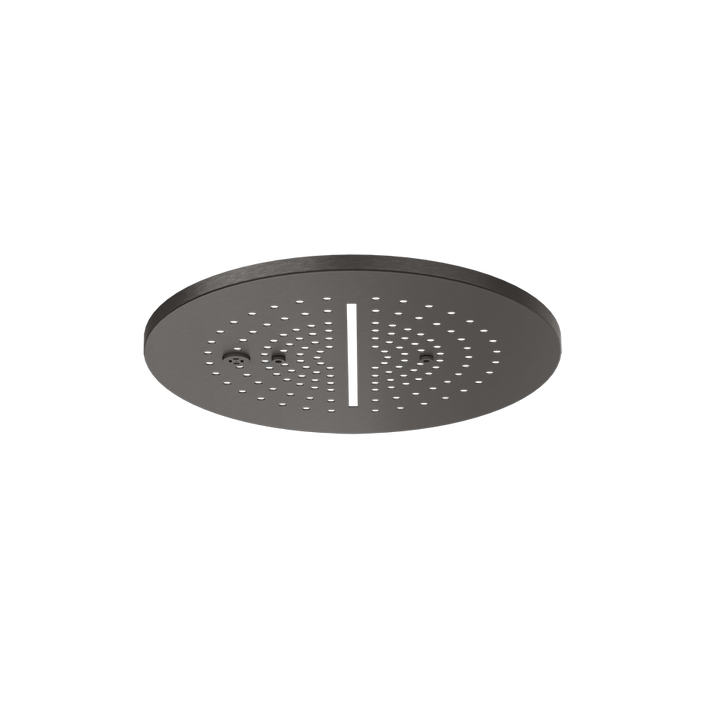 Trim for Ceiling Mount Shower System - 57873 Showers GESSI Black Metal Brushed PVD