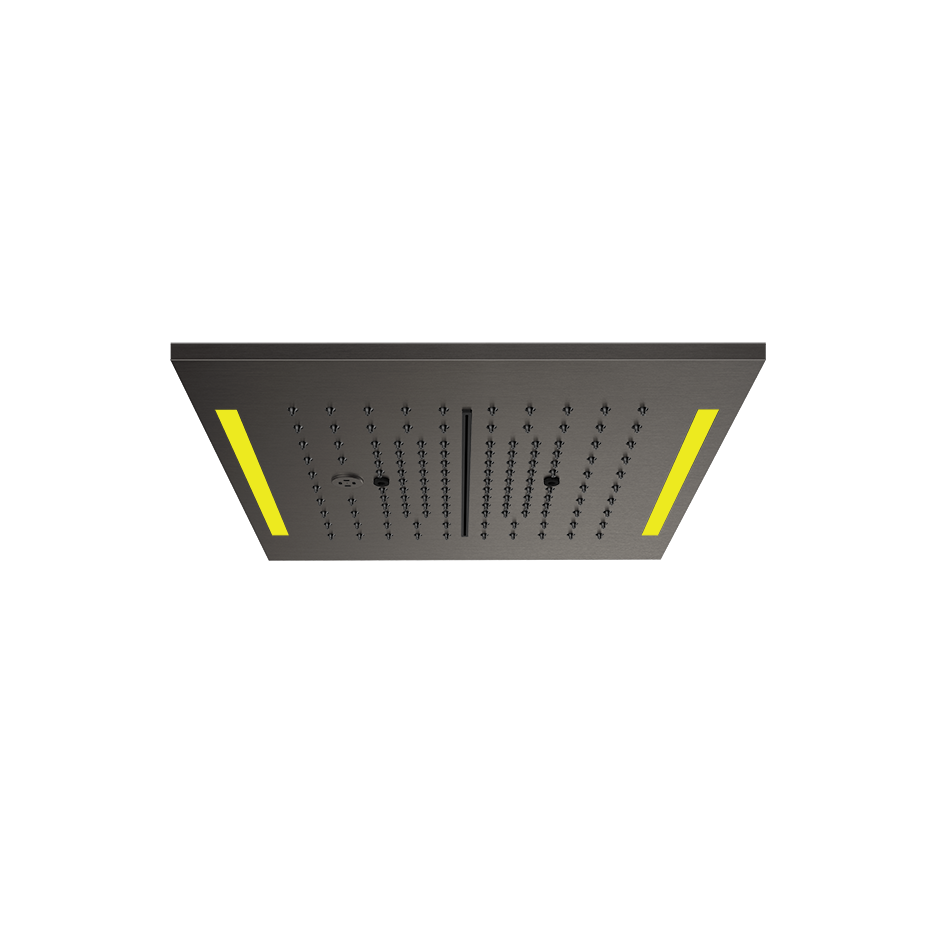 Colour Cover with Lighting System - 57876 Showers GESSI Black Metal Brushed PVD
