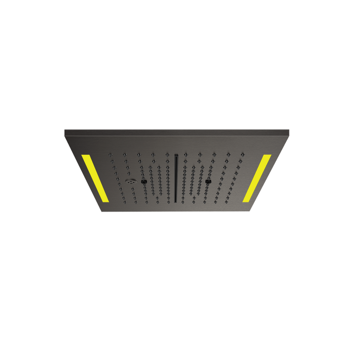 Colour Cover with Lighting System - 57876 Showers GESSI Black Metal Brushed PVD