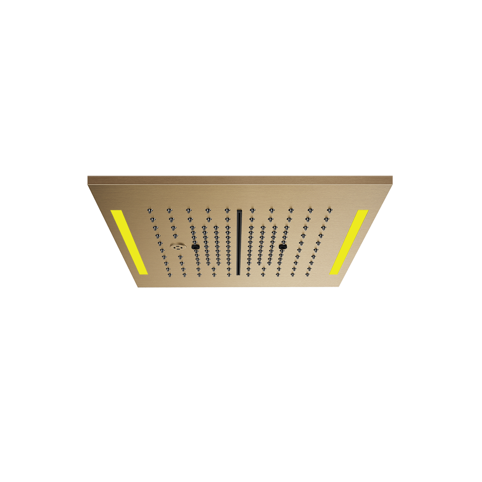 Colour Cover with Lighting System - 57876 Showers GESSI Warm Bronze Brushed PVD