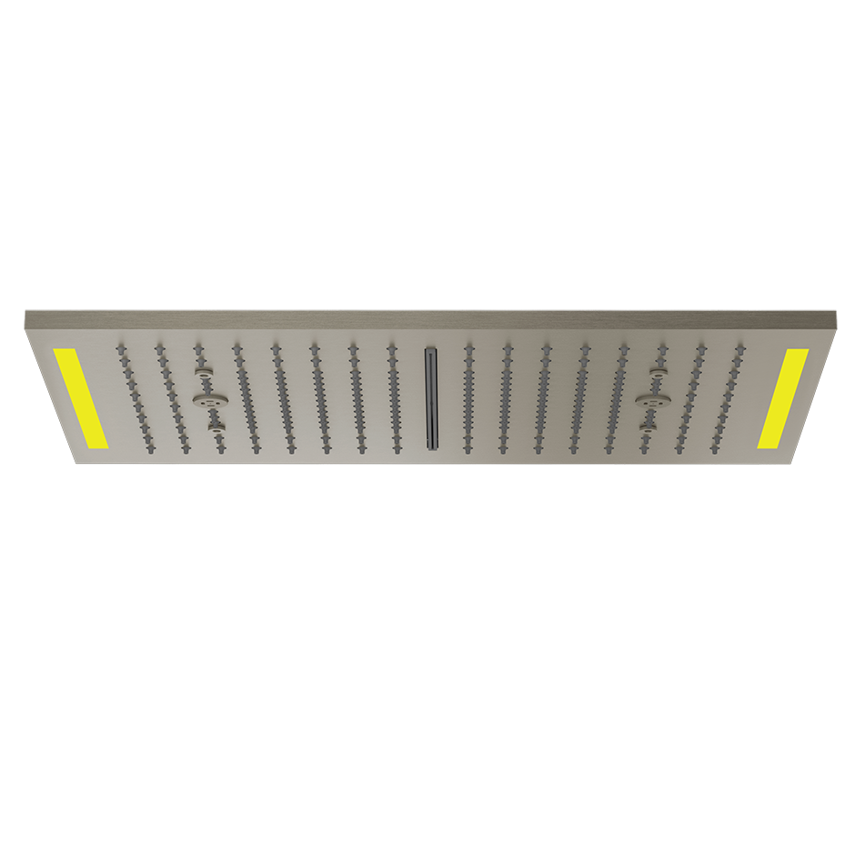 Colour Cover with Lighting System - 57882 Showers GESSI Steel Brushed