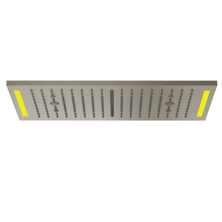 Colour Cover with Lighting System - 57882 Showers GESSI Steel Brushed