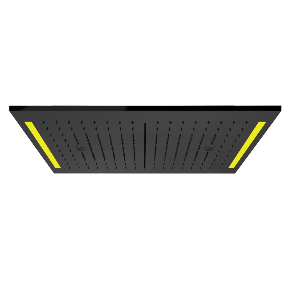 Colour Cover with Lighting System - 57882 Showers GESSI Black Metal PVD