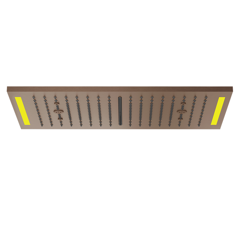 Colour Cover with Lighting System - 57882 Showers GESSI Copper Brushed PVD