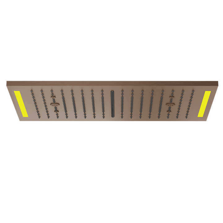Colour Cover with Lighting System - 57882 Showers GESSI Copper Brushed PVD