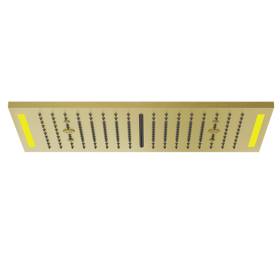 Colour Cover with Lighting System - 57882 Showers GESSI Gold Brushed PVD