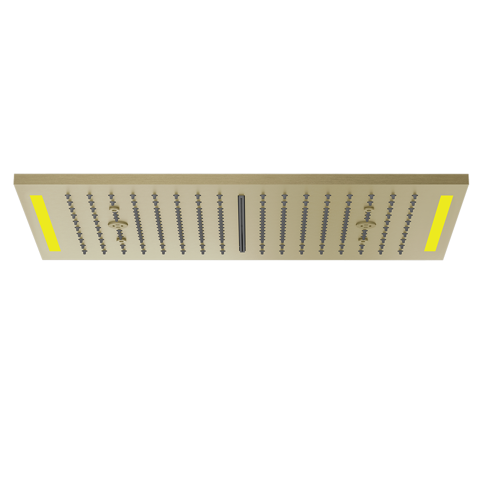 Colour Cover with Lighting System - 57882 Showers GESSI Brass Brushed PVD