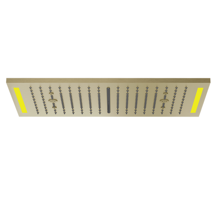 Colour Cover with Lighting System - 57882 Showers GESSI Brass Brushed PVD