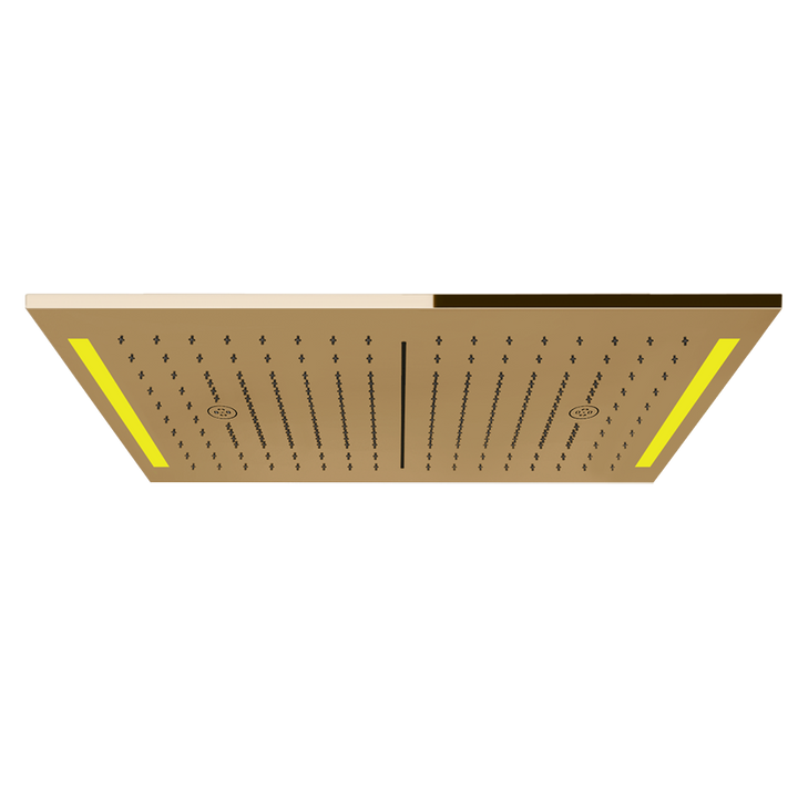 Colour Cover with Lighting System - 57882 Showers GESSI Warm Bronze PVD