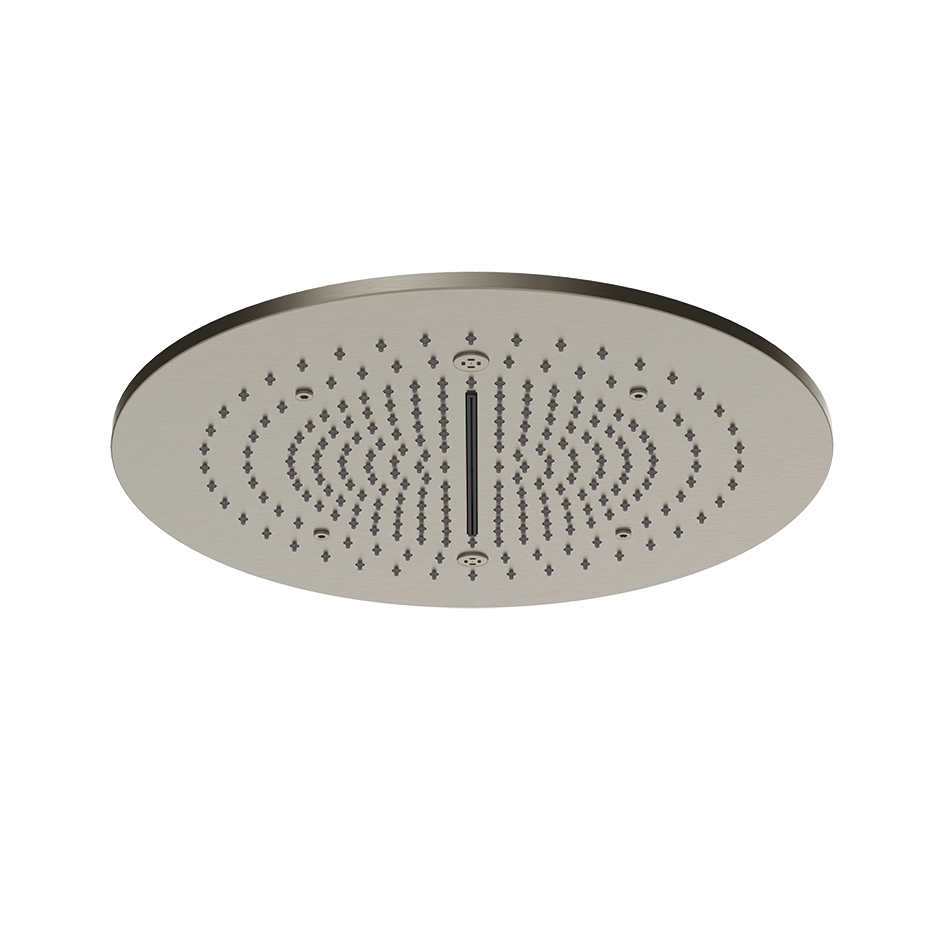 Trim for Ceiling Mount Shower System - 57975 Showers GESSI Steel Brushed