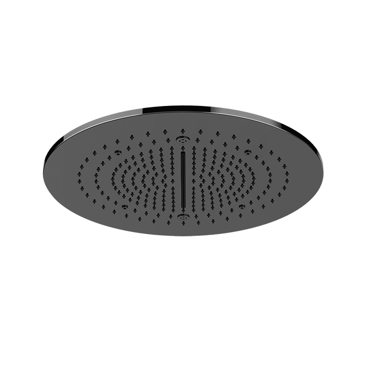 Trim for Ceiling Mount Shower System - 57975 Showers GESSI Black Metal PVD