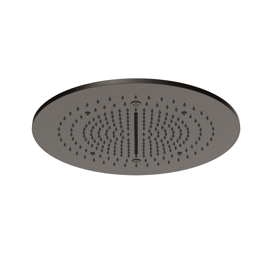 Trim for Ceiling Mount Shower System - 57975 Showers GESSI Black Metal Brushed PVD