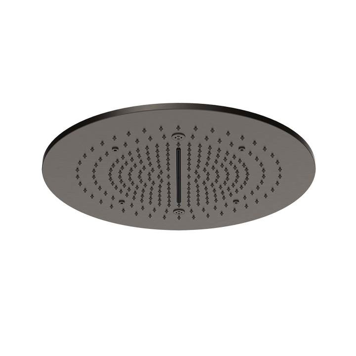 Trim for Ceiling Mount Shower System - 57975 Showers GESSI Black Metal Brushed PVD