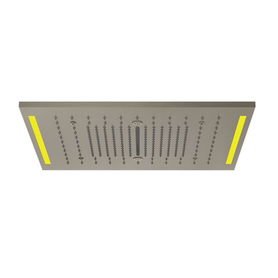 Colour Cover with Lighting System - 57977 Showers GESSI Steel Brushed