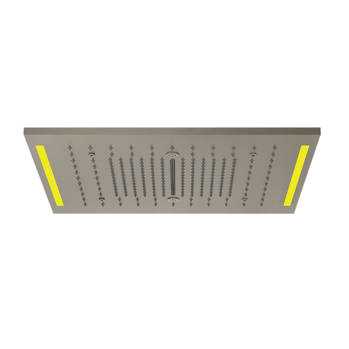 Colour Cover with Lighting System - 57977 Showers GESSI Steel Brushed