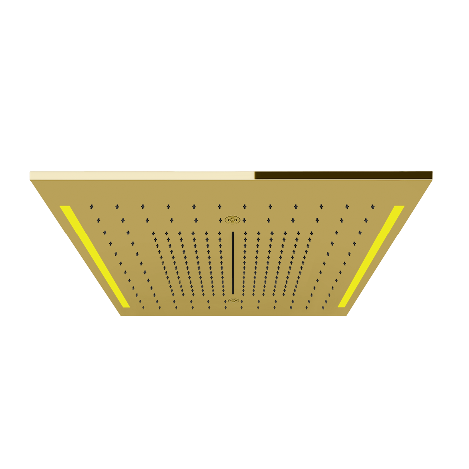 Colour Cover with Lighting System - 57977 Showers GESSI Gold PVD